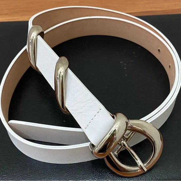 Vintage Garuglieri Belt Vintage GARUGLIERI Dark Brown Italian Leather Belt Silver  main image 4
